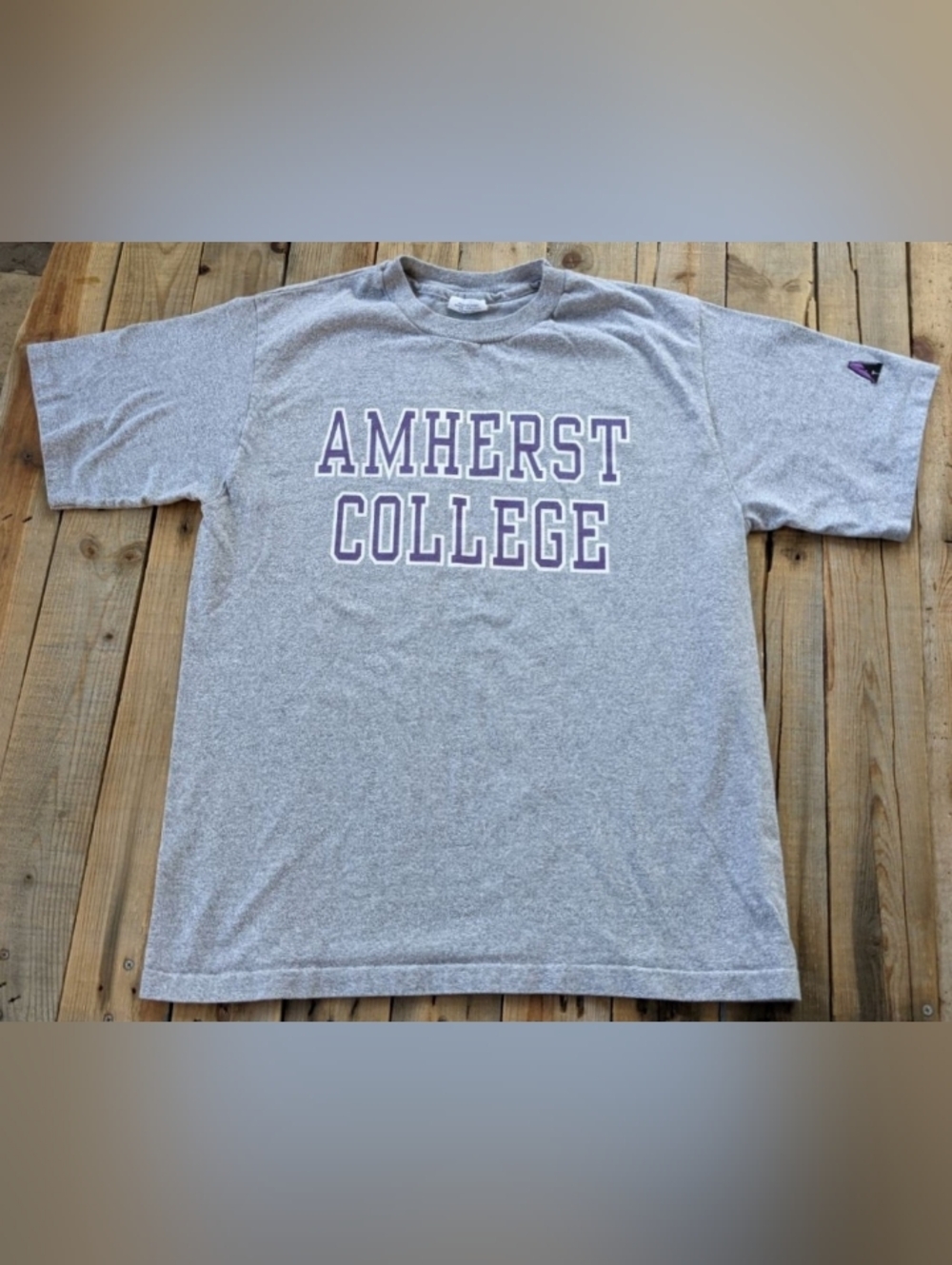 vintage '90s NCAA Amherst college t-shirt  made in USA  men's size large